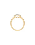 14k Oval Eclipse Bezel Ring