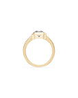 14k Radiant Eclipse Bezel Ring