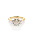 14k Emerald Trio Ring