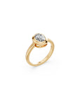 14k Oval Eclipse Bezel Ring