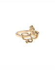 14k Gold Serpent Ring