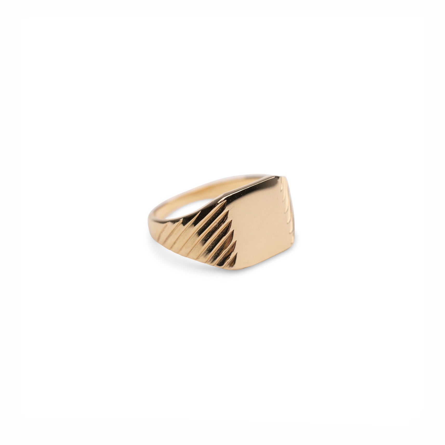 国内即納【SHAPES STUDIO】Vintage Squared Signet Ring Gold-Square-Shaped-Signet-Ring