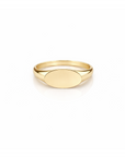 14k Oval Signet Ring