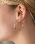 Gold Filled 3mm Clasp Hoops
