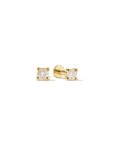 14k Flat Back Birthstone Studs