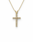 14k Diamond Cross Necklace