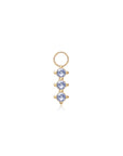 14k Tanzanite Hoop Charm