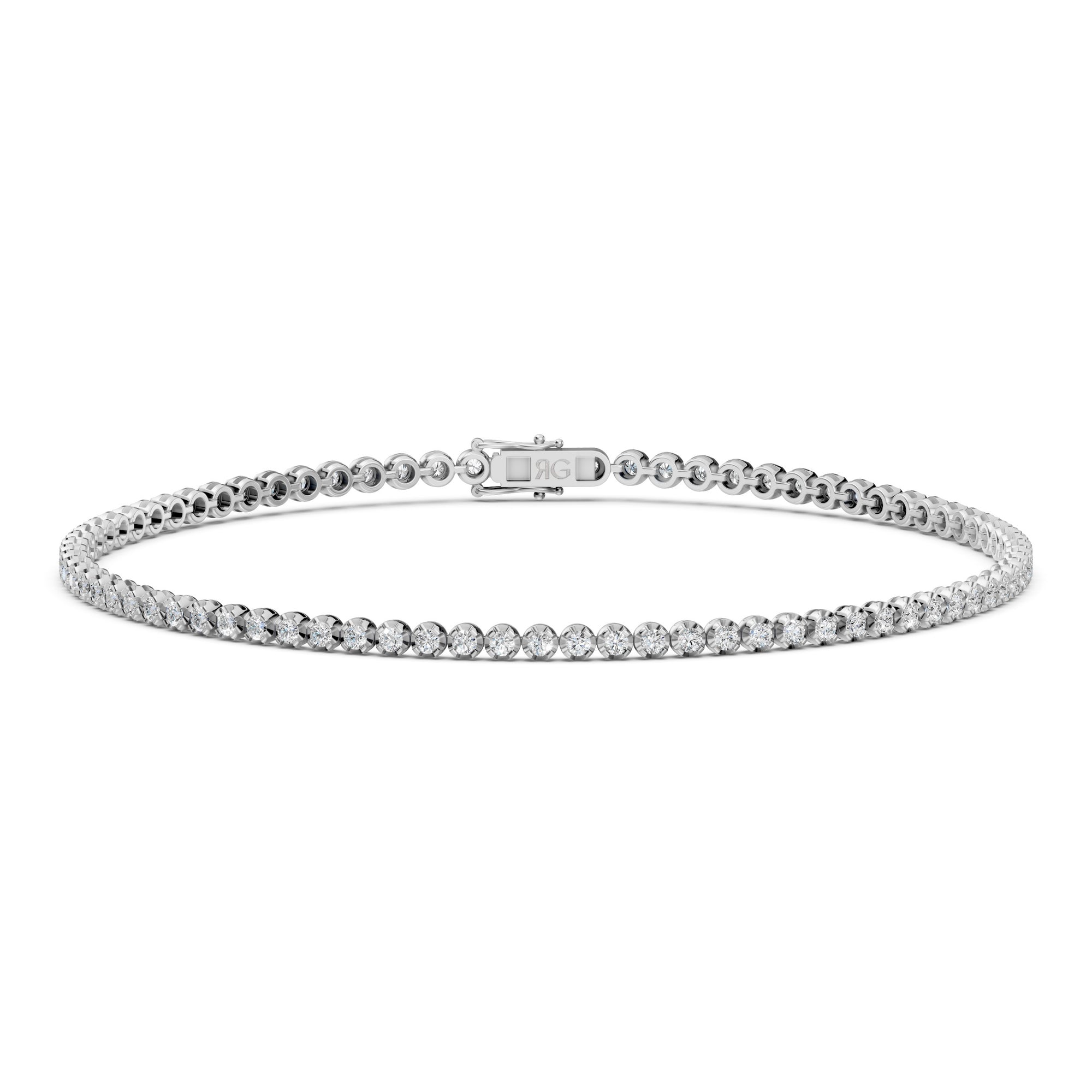 14K Cupcake Tennis Bracelet | 1 Carat