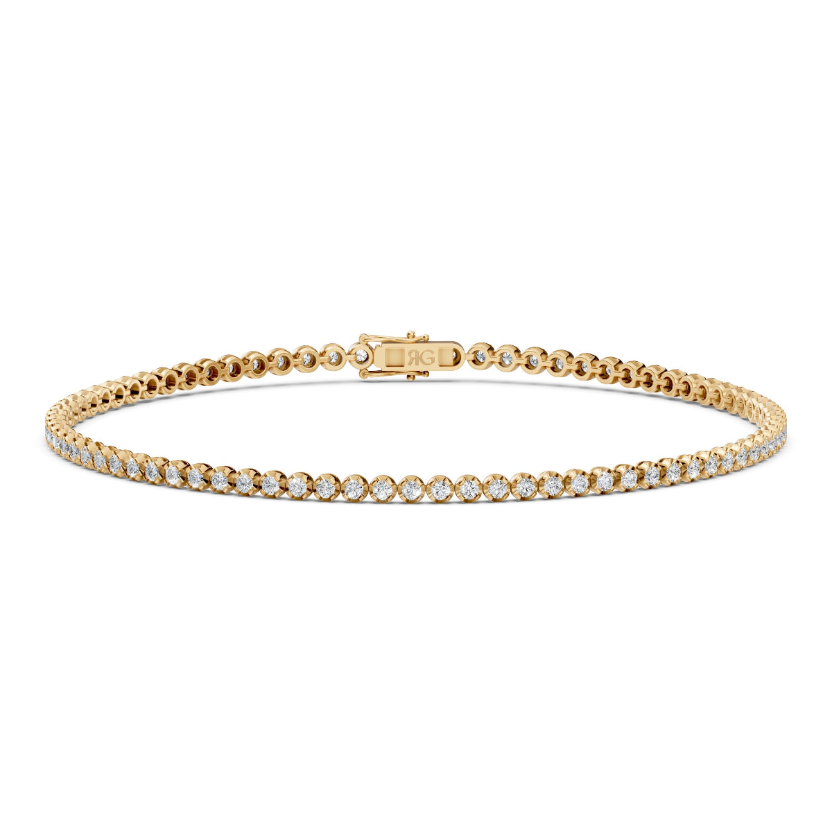 14K Cupcake Tennis Bracelet | 1 Carat