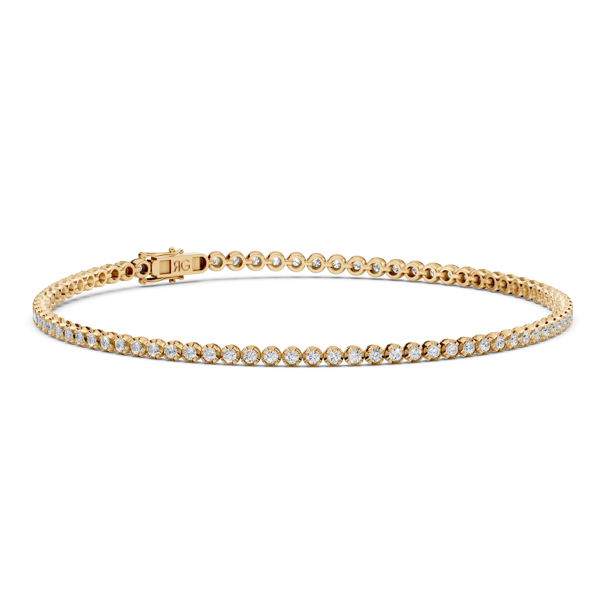 14K Cupcake Tennis Bracelet | 1 Carat