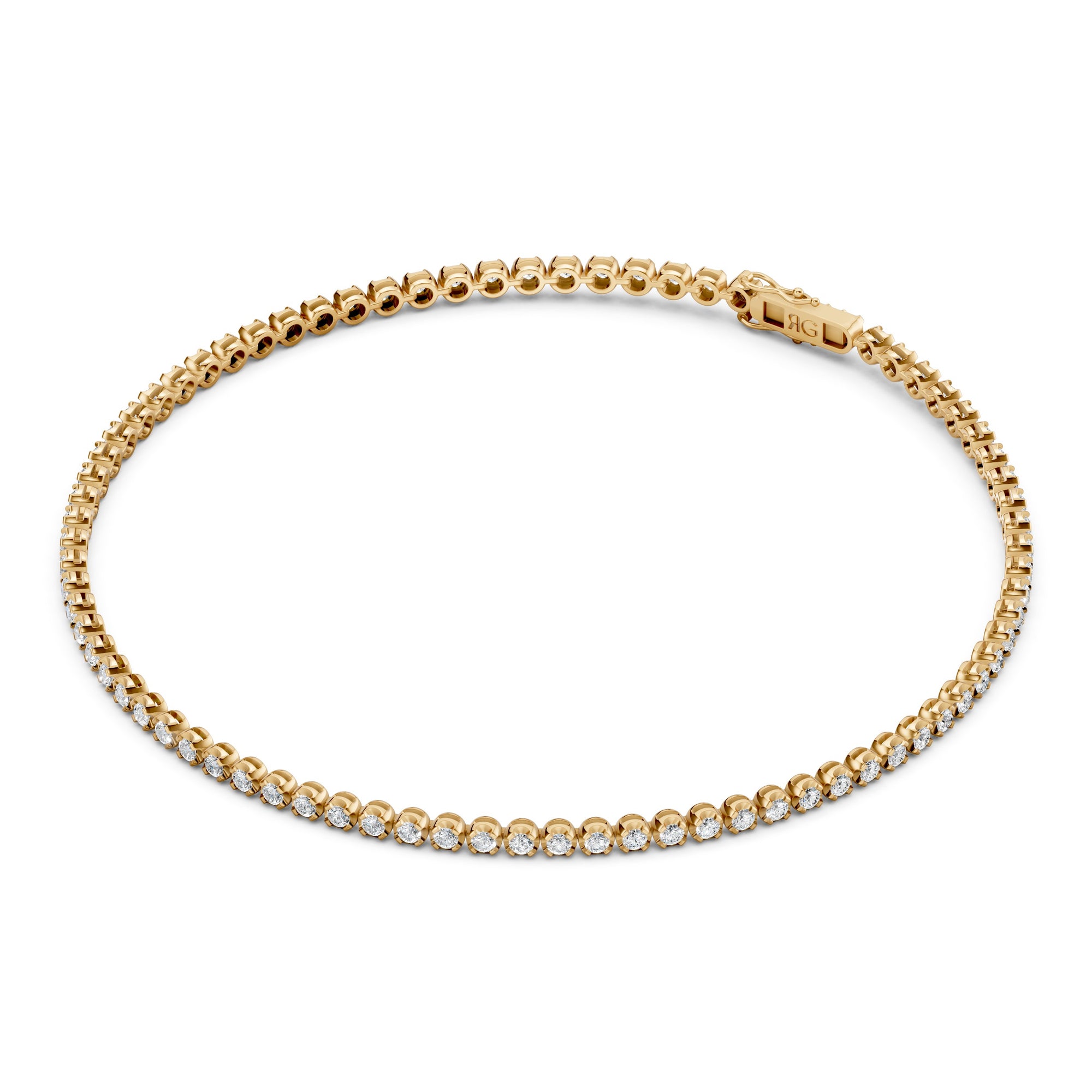 14K Cupcake Tennis Bracelet | 1 Carat