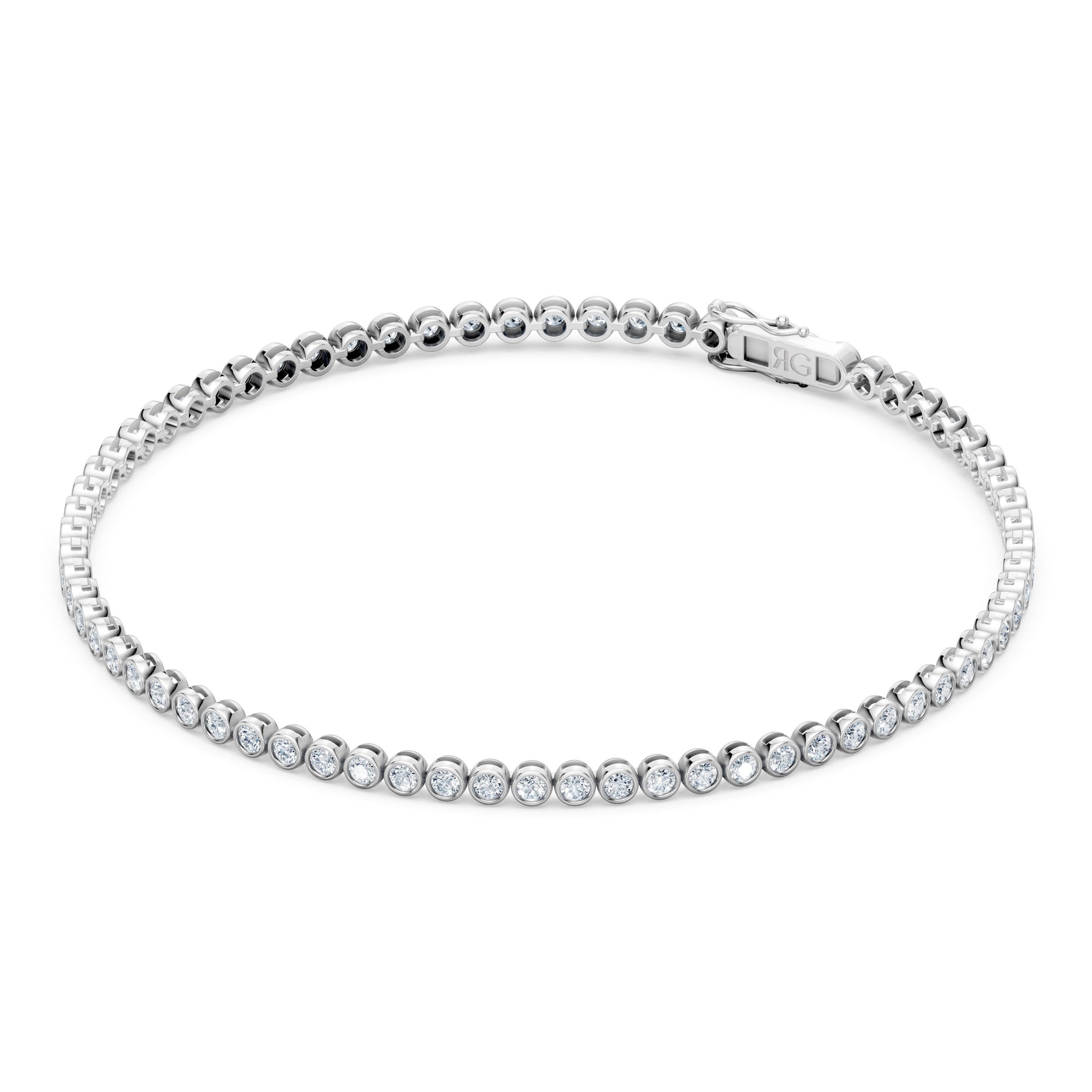 14K Bezel Tennis Bracelet | 2 Carat