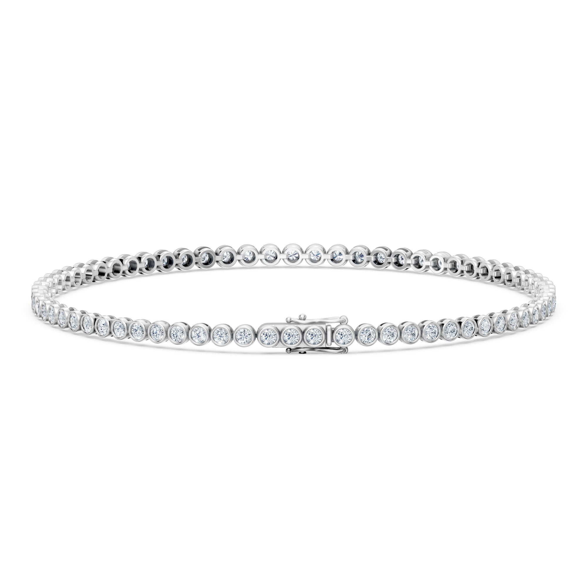 14K Bezel Tennis Bracelet | 2 Carat