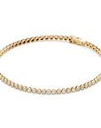14K Bezel Tennis Bracelet | 2 Carat