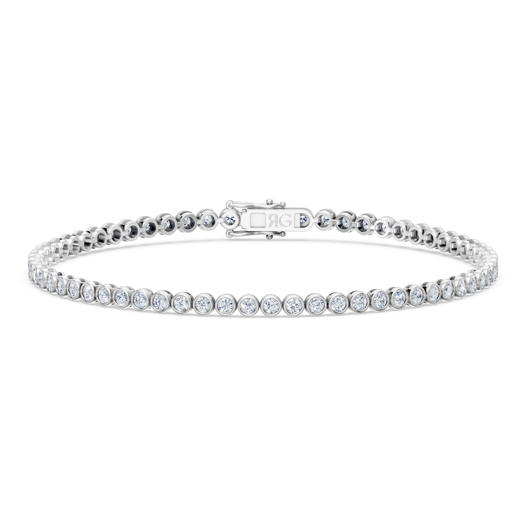 14K Bezel Tennis Bracelet | 3 Carat