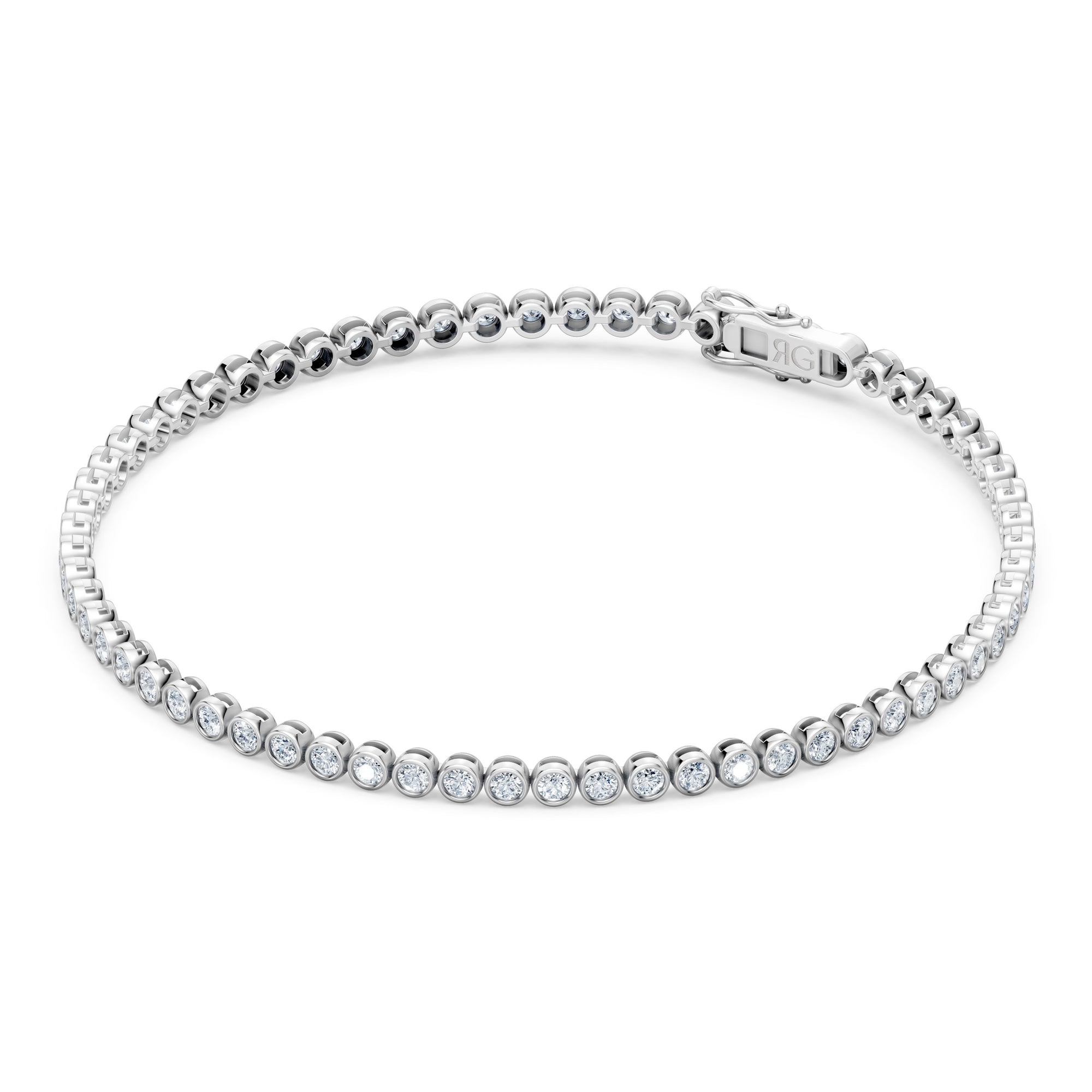 14K Bezel Tennis Bracelet | 3 Carat