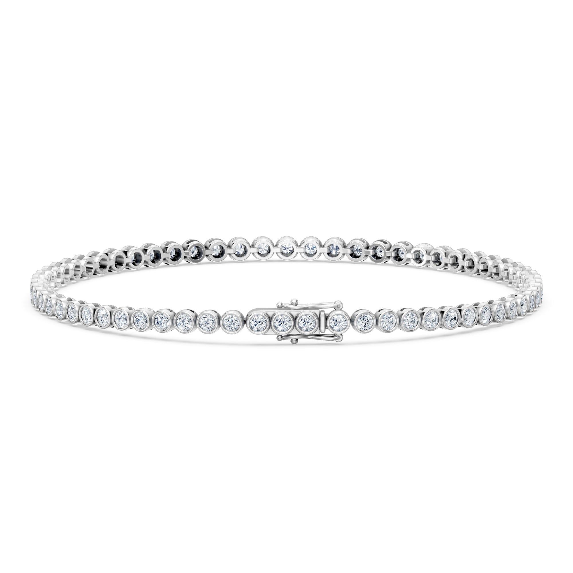 14K Bezel Tennis Bracelet | 3 Carat