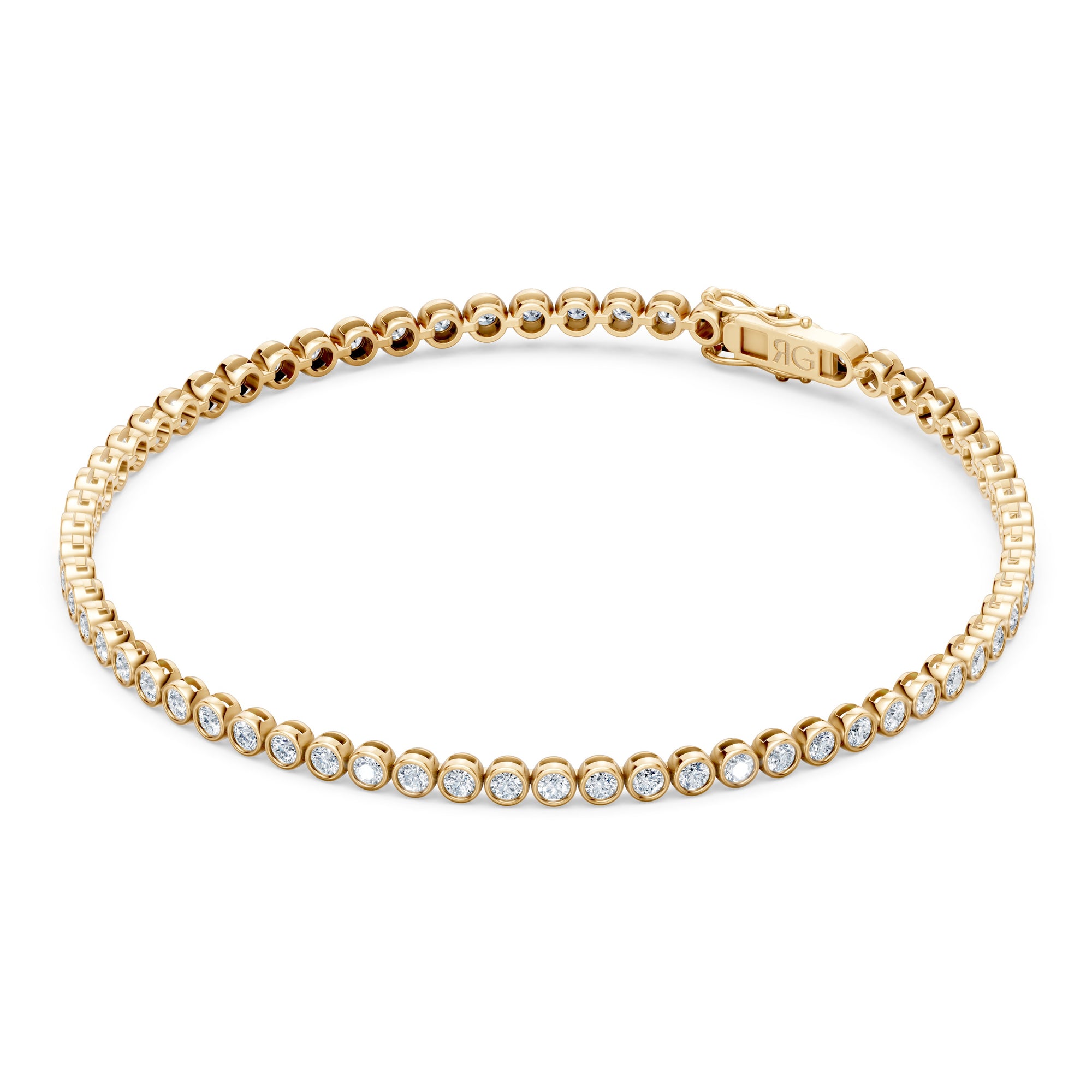14K Bezel Tennis Bracelet | 3 Carat