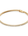 14K Bezel Tennis Bracelet | 3 Carat