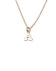 14k Gold Letter Necklace | 14k Letter Charm