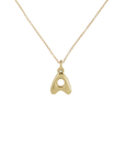 14k Bubble Letter Necklace
