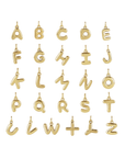 14k Bubble Letter Necklace