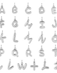 Silver Bubble Letter Necklace