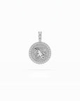 14k Diamond Halo Zodiac Necklace