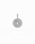 14k Diamond Halo Zodiac Necklace