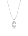14k Diamond Bubble Letter Necklace
