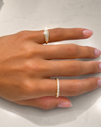 14k Little Diamond Pavé Dome Ring