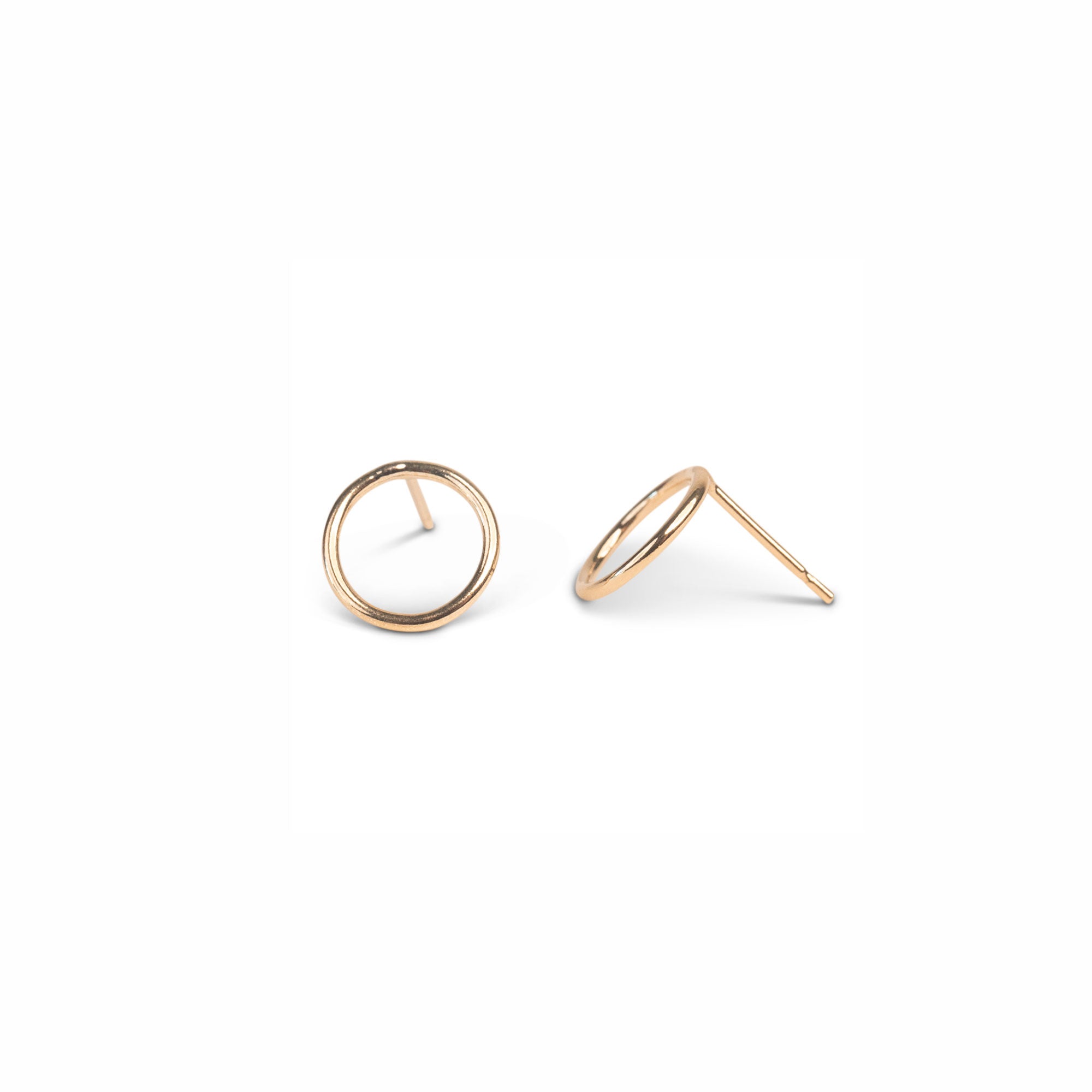Gold Filled Full Moon Studs