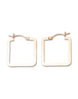 Gold Filled Flat Square Hoops