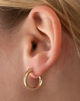 Gold Filled 3mm Clasp Hoops