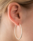 Gold Filled Oval Hoops