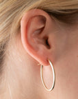Gold Filled Oval Hoops