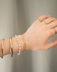 Gold Filled Beads and Pearl Bracelet