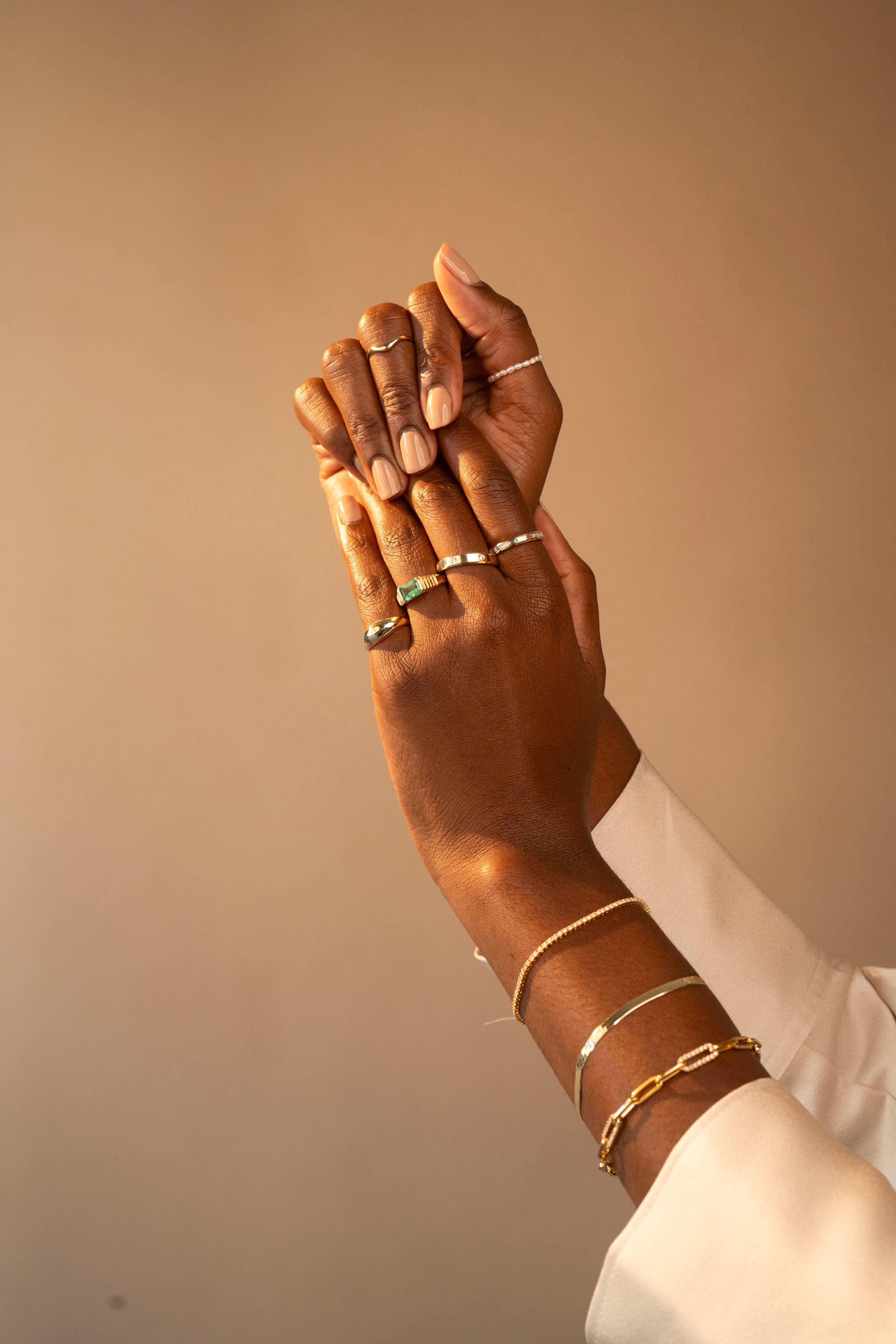 14k Herringbone Bracelet