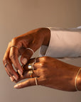 Gold Filled Beads and Pearl Ring