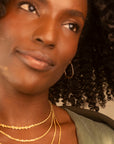 Gold Filled Flat Oval Hoops