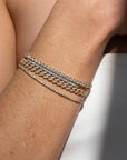14K Micro Bezel Tennis Bracelet | 1 Carat