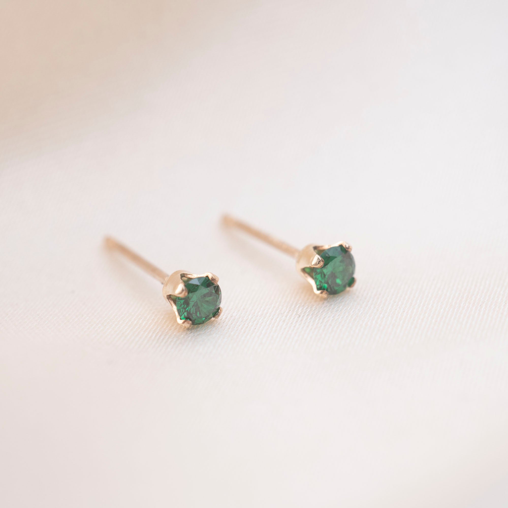 Gold Filled Crystal Birthstone Studs