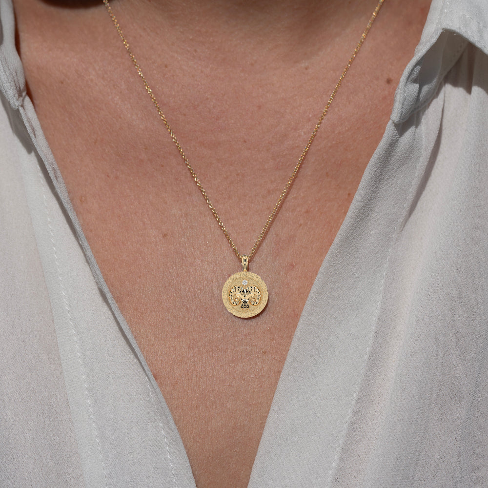 14k Zodiac Necklace