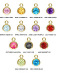 Dainty Birthstone Hoops