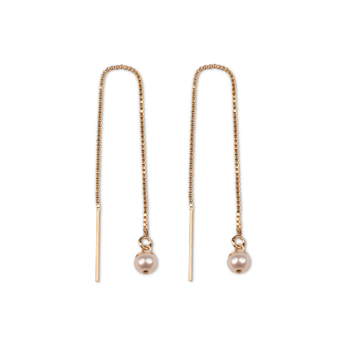 Gold filled Pearl Ear Threaders