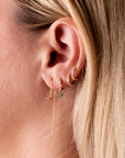 Gold Filled Bar Ear Threaders