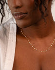 White Enamel Necklace