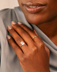 14k Radiant Solitaire Ring