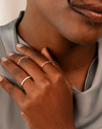 14k Half Eternity Diamond Band | 2mm