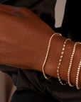 14K Bezel Tennis Bracelet | 2 Carat